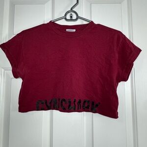 Gymshark Red Crop Top